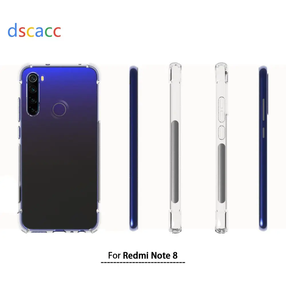 DSCACC чехол с воздушной подушкой из ТПУ Для xiaomi для Red mi Note 8 SE 8 Red mi Note 7 GO mi Play mi x 3 100 шт