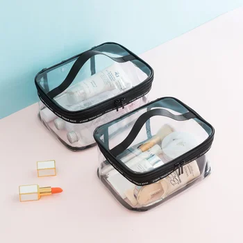 

Simple Transparent Cosmetic bag PVC Waterproof Travel Washer Bag Women Men multifunction Makeup bag Cosmetic storage bags