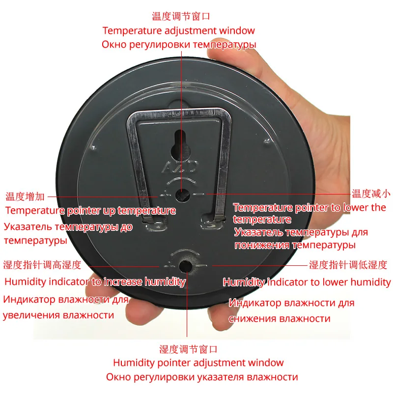 Sauna Thermometer Metal Case Steam Sauna Room Thermometer Hygrometer Bath And Sauna Indoor Outdoor 4