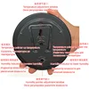 Sauna Thermometer Metal Case Steam Sauna Room Thermometer Hygrometer Bath And Sauna Indoor Outdoor 4