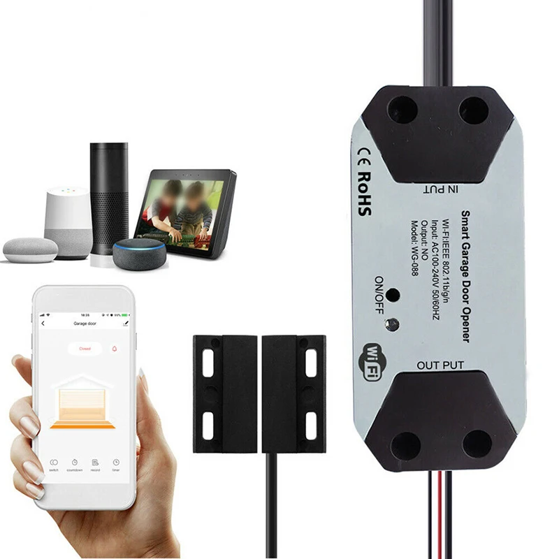 

Smart Garage Door Controller Mounting Accessories Kit For Home Amazon Alexa APP Control Gate Hardware