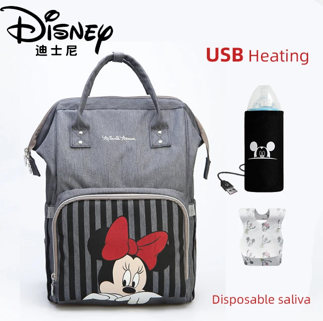Disney Детский рюкзак для мам, сумка для подгузников, сумка для мам, сумка для ухода за подгузниками, дизайнерская сумка с Микки и Минни - Цвет: HYBSR0024-50x30x20A