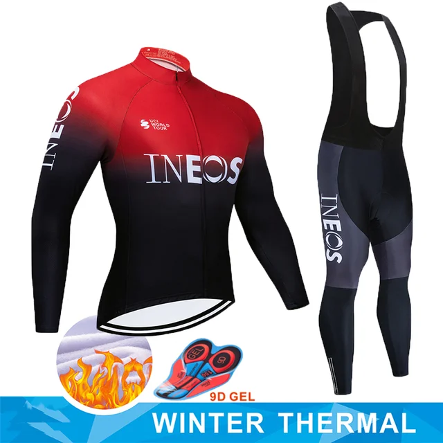 US $17.15 2019 INEOS cycling team JERSEY 9D bicycle pants set Maillot Clothes for men Winter Polar thermal pr