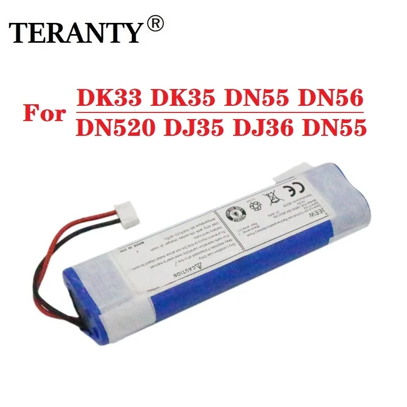 

14.8v 2800mAh Battery for Ecovacs Deebot DJ35 Deebot DJ36 Deebot DK35 Deebot DK36 DK520 DN520 DN55 S08-LI-144-2500