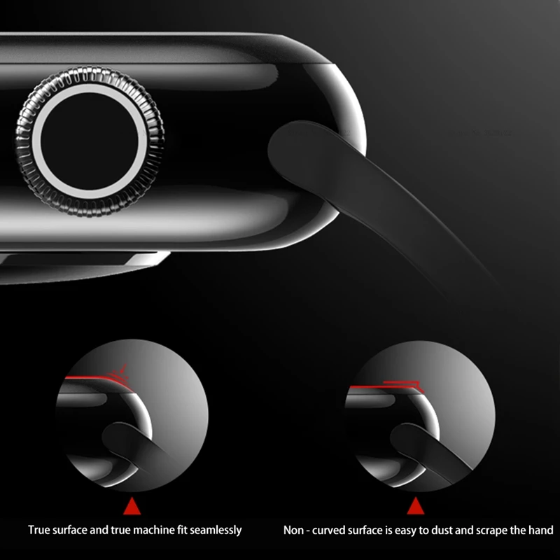 Закаленное стекло для Apple Watch 40 мм 44 мм 42 мм 38 мм изогнутая защита на весь экран для i Watch Series 5 4 3 2 защита стекла Flim