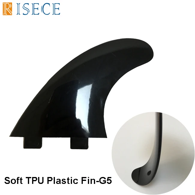 

Free shipping FCS Soft Fin G5 Soft Plastic Surfboard Fins Black FCS Tri Fins 3pc/set
