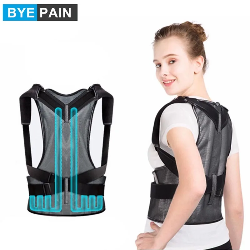 BYEPAIN Everyday Medical Inflatable Back Lumbar Support Brace Shoulder Brace Posture Corrector