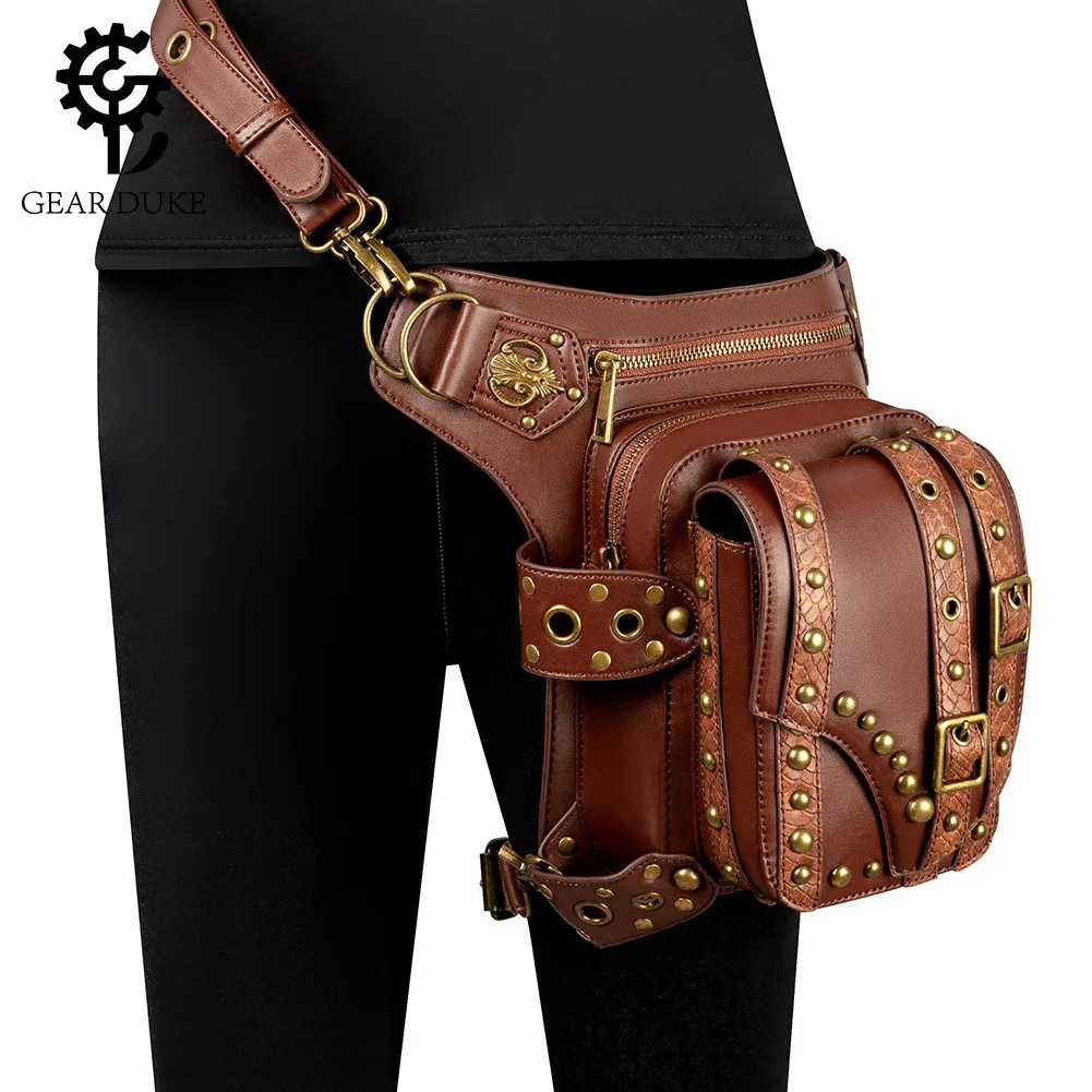 Фото Сумка через плечо/через плечо с цепочкой в стиле панк-рок | Багаж и сумки