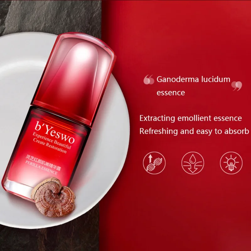 Ganoderma Сыворотка увлажняющая питательная кожа осветляет тон кожи лица отбеливающая эссенция Питательный Уход за кожей