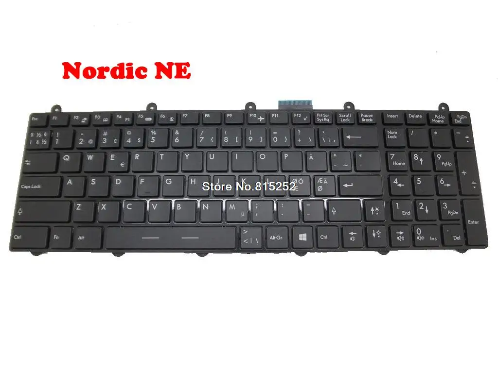 

Laptop Keyboard For MEDION ERAZER X7829 MD99034 MD98985 MD98979 MD98823 MD98774 MD98775 MD98824 English US/Italian IT/Nordic NE
