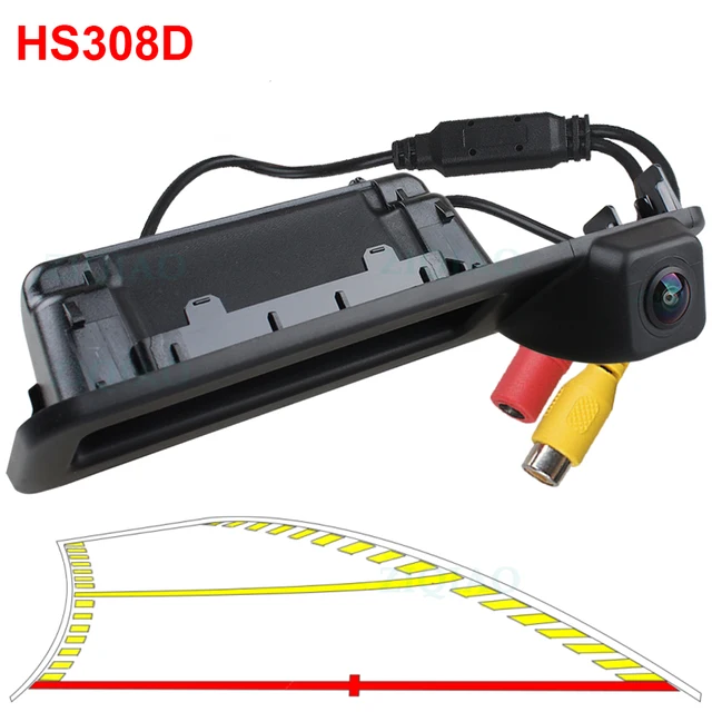 ZIQIAO for BMW X1 F48/ X3 F25/ 3 Series F30 F80 F31 F34 2018 2019 2020 2021 Fisheye Lens Trunk Handle Rear View Camera LS308 LS308D Dynamic Cam