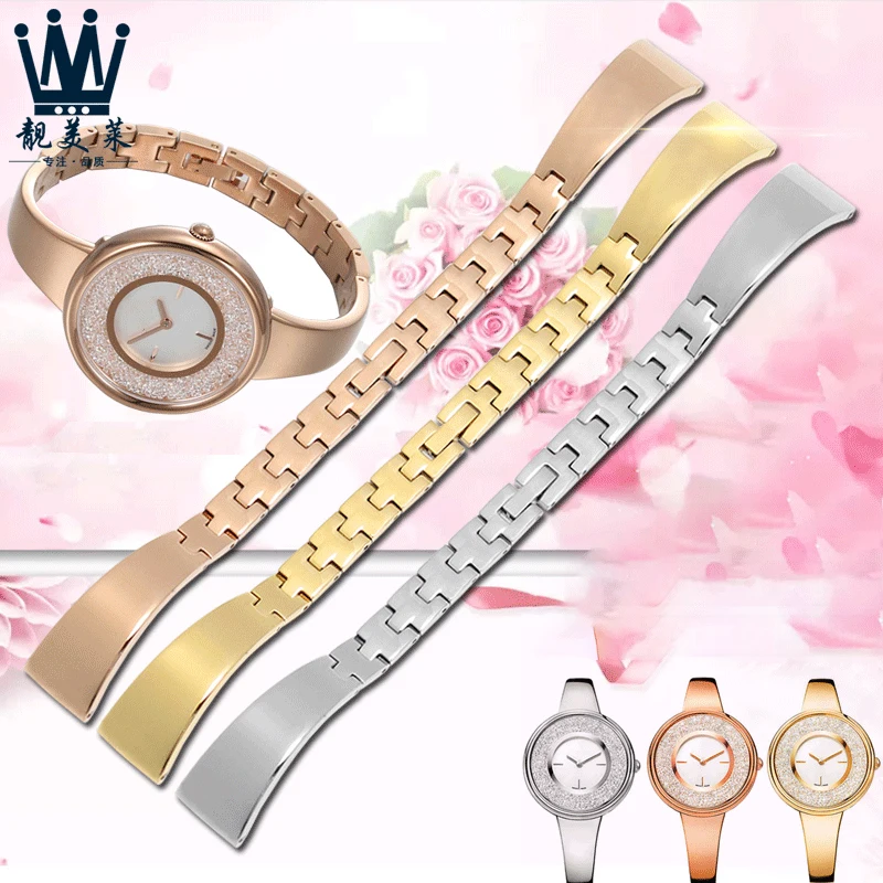 8mm 10mm 12mm14mm Women's Steel Watchband For Swarovski Steel Strap 5376077/ 5269250/ 5295334 Female Solid Stainless Wristband - Watchbands - AliExpress
