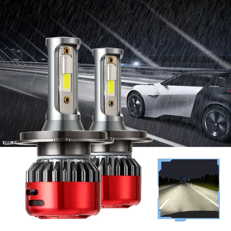 1Pair Car Headlights LED H4 H7 H11 Lights Bulbs 12000LM DC9-30V 80W Waterproof Auto Fog Lamp 6000K | Автомобили и мотоциклы