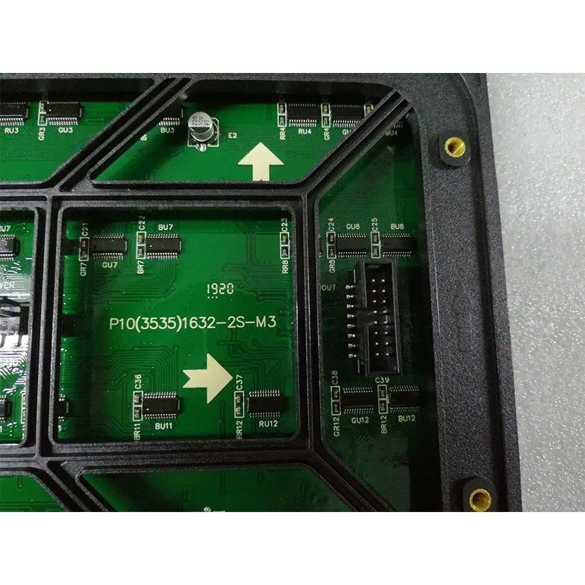 32*16 pixel SMD 1/2S P10 led module outdoor 320*160mm matrix led sign full color display screen anzeige экран ecran