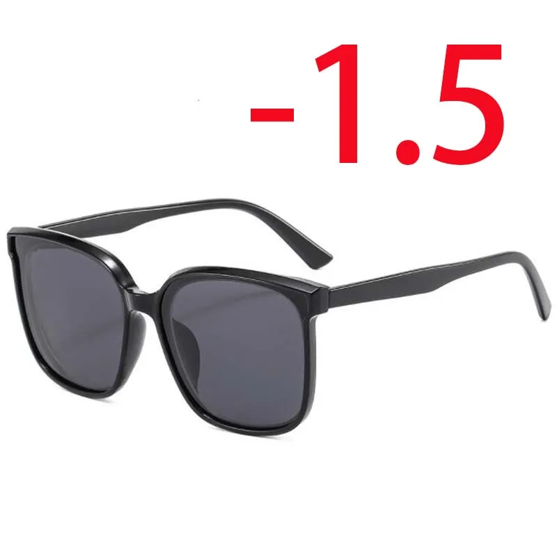 big square sunglasses Prescription 0 -1.0 -1.5 -2.0 -2.5 -3.0 -3.5 -4.0 -5 -6 Fashion Finished Sunglasses Myopia Glasses Men Women Myopia Sun glasses cute sunglasses Sunglasses