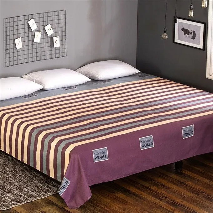 

Thicken Sink-friendly Soft Bedsheet Sanding Comfortable Flat Sheet King Queen Twin Size Tatami Big Size Bed sheets 350x230cm