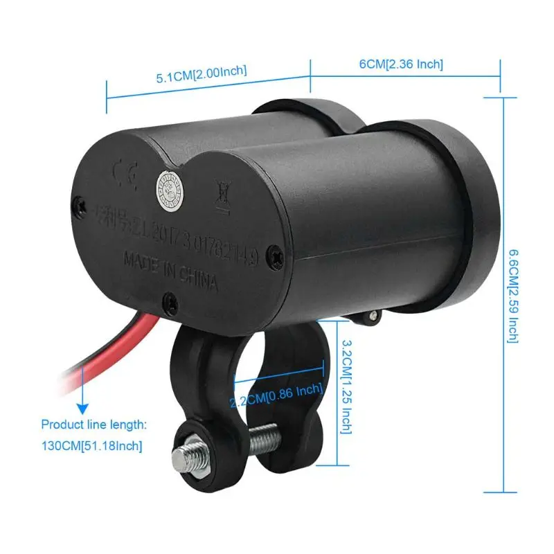12V мотоциклов USB Зарядное устройство Водонепроницаемый сигарету te Зажигалка для