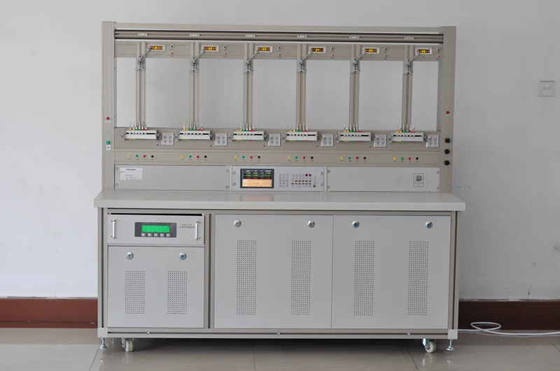 Three Phase Energy Meter Test In Groups Multimeter Test Bench