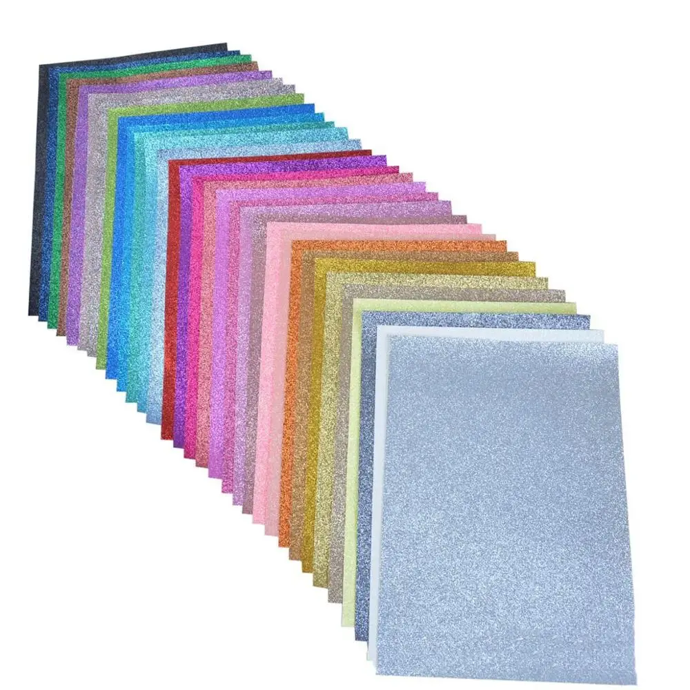 DIY аксессуары 21*30 см блестящие искусственная кожа бант для волос DIY украшения ремесла 1 шт., материалы для ручных поделок 32 цвета