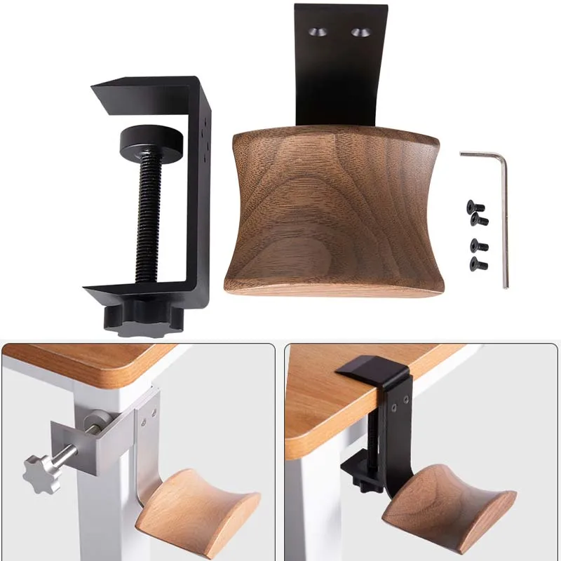 Headphone Holder Rack Headphone Stand Wood Desk Headset Display Hanger Aluminum Alloy Easy Install High Quality Fashion 1pc