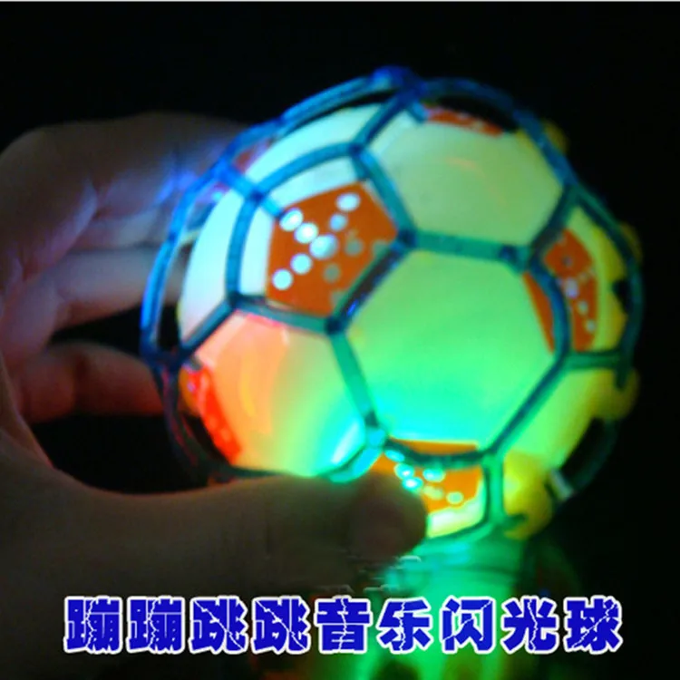 Crazy Ball Сияющий Красочный музыкальный прыжок футбол странная Новая игрушка заводская цена