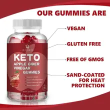 60 Capsules 21-Day Rapid Ketogenic Energy Gummies Fudge Slimming Food Sugar&Oil Blocking Weight Loss Snacks for Adults