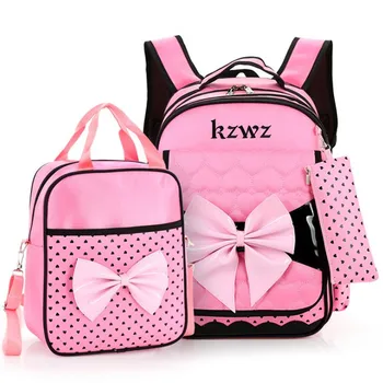 

Girls School Bags Set Children Backpack Primary Bookbag Orthopedic Princess Schoolbags Children's schoolbag P1191