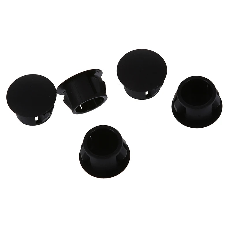 Горячая XD 9/16 &quotDia Head пластиковые запорные отверстия пробки черный 50 шт|Мебельные