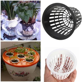 

Plastic Net Medium Basket Pot Baskets Cultivation Home Gardening 10Pcs Breathable