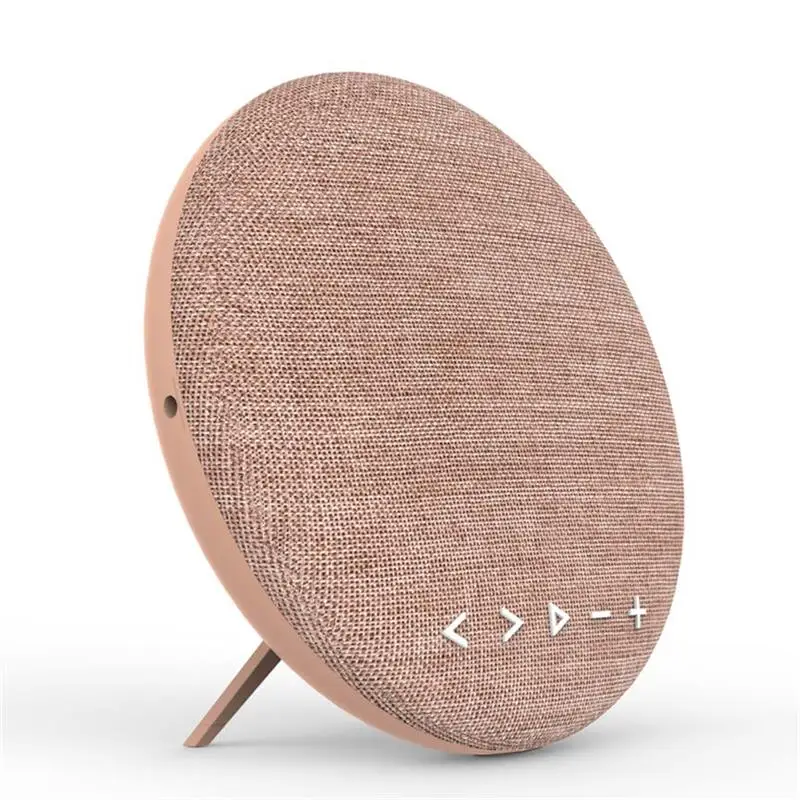 Pink Стерео супер бас Bluetooth динамик Портативный Открытый Muisc Колонка Саундбар 12 Вт ткань крышка FM TF карта Встроенный микрофон ручной работы бесплатно - Цвет: Pink