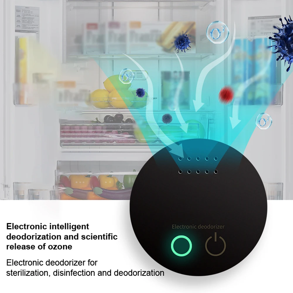 Mini Air Purifier Portable Ozone Generator Refrigerator Ozonide Deodorant Machine Odor Eliminator for Wardrobe Fridge Car Toilet | Бытовая