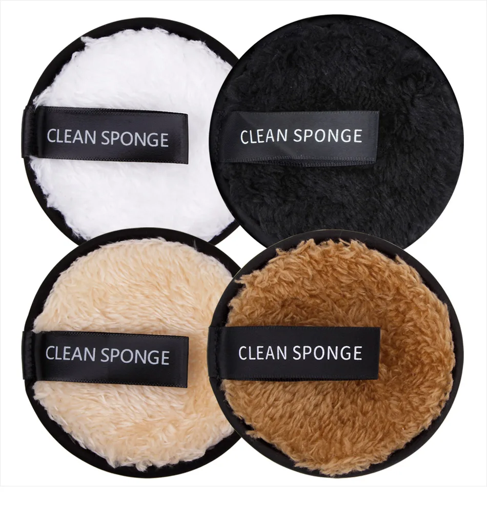 1/3Pcs 8cm Makeup Remover Pads Reusable Wipe Discs Washable Face Make Up Cloth Microfiber Cleaning Remove Sponge Skin Care Tools