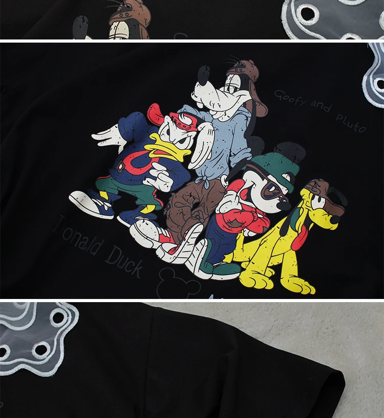 Женская футболка с короткими рукавами летняя хлопковая Футболка большого