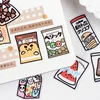 Juego de pegatinas de la serie de alimentos, álbum diario adhesivo de papelería Kawaii de dibujos animados, álbum decorativo de papelería, álbum de planificador con collage, 40 Uds. ► Foto 2/6