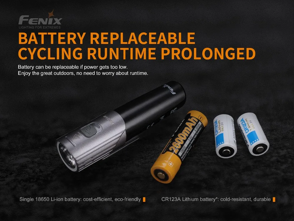 Велосипедный светильник FENIX BC21R V2.0 с зарядкой от usb type-C, нейтральный белый, Макс., 1000 люмен, светильник для велосипеда, передний светильник, аккумулятор 2600 мАч