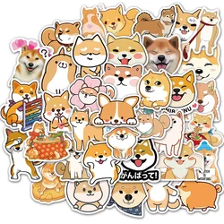 Autocollants de dessin animé mignon chien émoticône Doodle, jolis autocollants pour ordinateur portable, casque, valise, ordinateur portable, Notebook, pour enfants, 10/30/50 pièces 