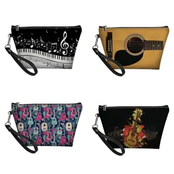 

Multifunction Travel Cosmetic Bag Neceser Women Makeup Bags Toiletries Guitar Pattern Waterproof Female Storage Make up Cases
