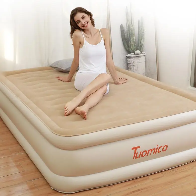 Надувной матрас для 2 человек, напольная воздушная подушка, автомобильная задняя кровать для кемпинга, Складная портативная подстилка-кровать, ленивый матрас, Пляжная кровать