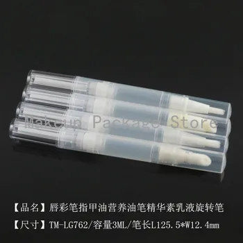 

10/30/100pcs 3ml Empty DIY Makeup Rotating Pen Lip Gloss Cream /mascara/Eyelash Growth Liquid Tube Clear Teeth Whiten
