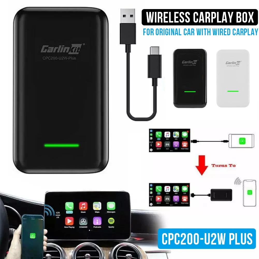 Carlinkit Apple CarPlay Wireless Carplay Activator for Car Auto Connect Wireless Adapte Carplay Auto