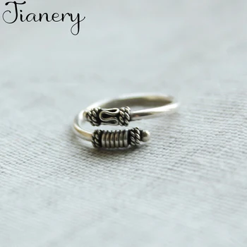 

JIANERY Punk Vintage 925 Sterling Silver Retro Rings For Women Men Engagement Rings Girls Party Gifts Anillos 2019
