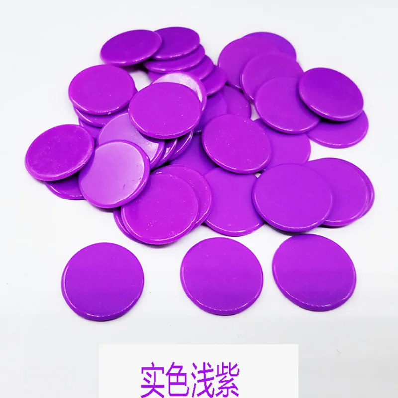 100 шт./компл. 19 мм фишки для покера лист пластика торговля 24 вида цветов круглая опцификация/прозрачные монеты - Цвет: 4