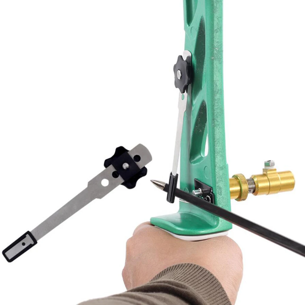 Stainless Steel Archery Recurve Bow Clicker Adjustable Arrow Length Durable