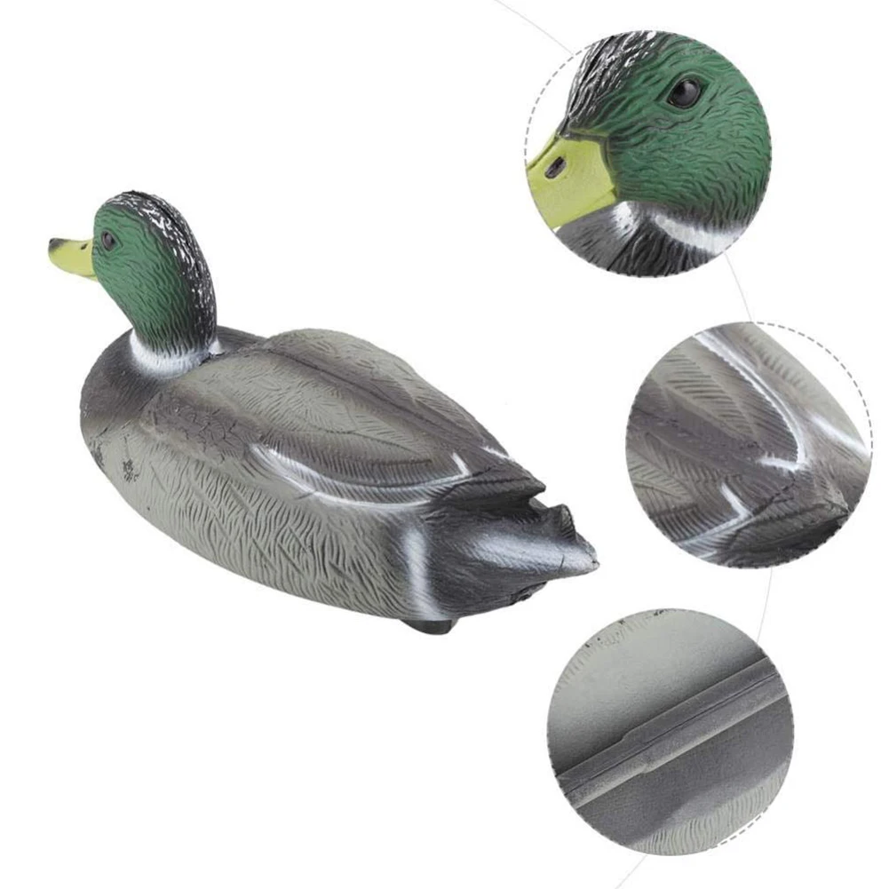 Игрушки для детей, долговечная имитация, Охотничья приманка, украшение для сада, приманка, Реалистичная резиновая уточка, маленький пруд