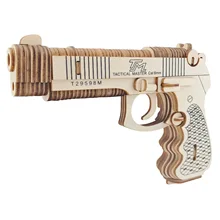 Деревянные игрушки деревянные пистолеты Беретта M92F пистолет головоломка мини деревянные модели DIY игрушки для мальчиков для детей детская игра на открытом воздухе