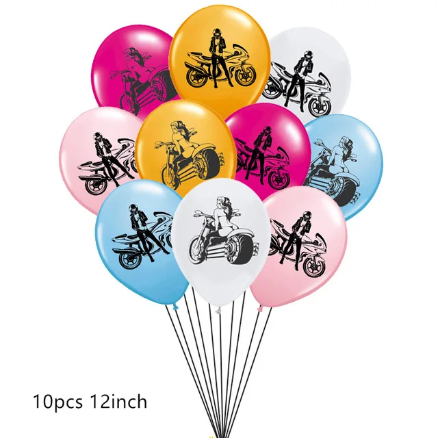 10pcs mix 1 комплект Гоночный флаг тачки флаги с надписью Happy Birthday клетчатый белый черный автомобиль гоночная линия баннер для вечеринки в честь Дня Рождения декоративные баннеры детские игрушки - Цвет: 10pcs mix