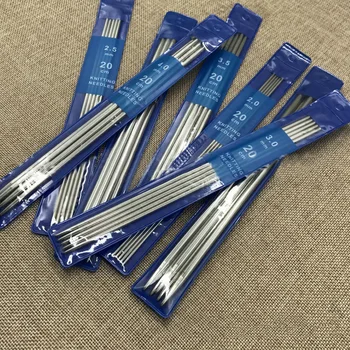 

4PCS Straight Knitting Needles Stainless Steel Crochet Hooks for DIY Weave Knitting Tools Sewing Accessories 7 size sewing tools