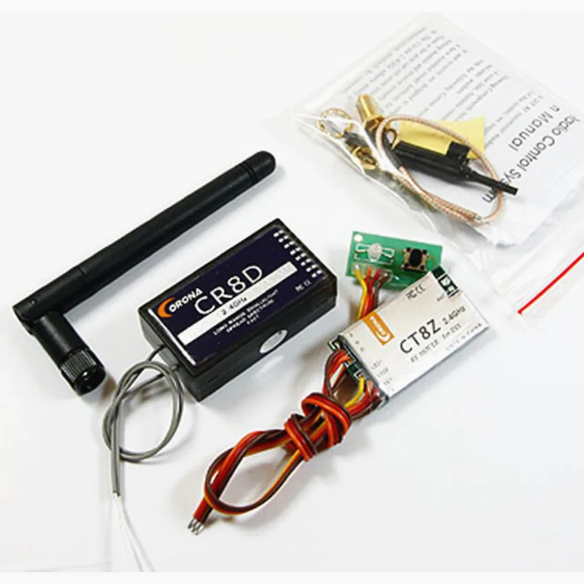 

Corona 2.4G DIY modified RF module DSSS/CT8Z with CR8D suitable for ordinary FM remote control without high frequency head