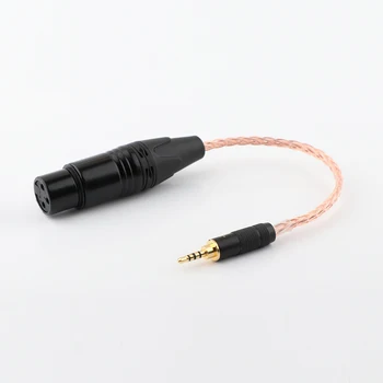 

2.5mm TRRS Balanced Male to 4-Pin XLR Balanced Female 7N OCC Copper Silver plated Adapter Cable