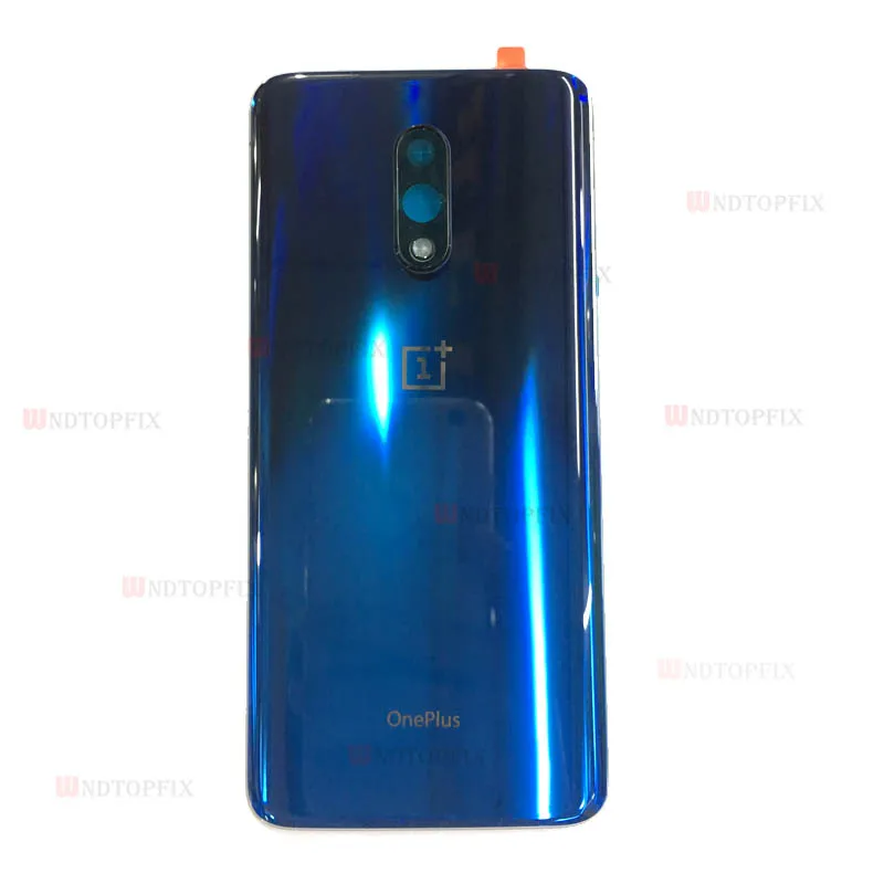 Для OnePlus 7 задняя крышка батареи дверь заднего стекла для Oneplus 7 Pro крышка батареи 1+ 7 корпус чехол с объективом камеры